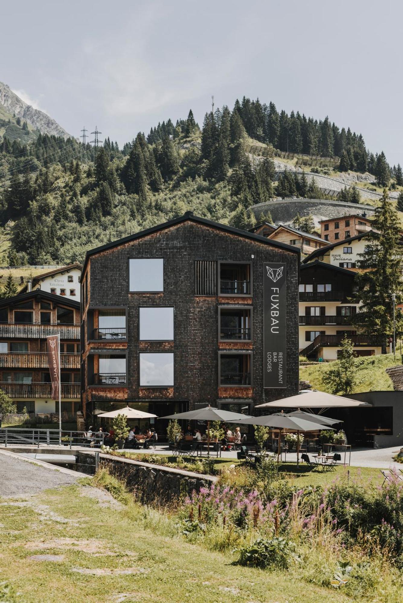 Fuxbau Appartement Stuben am Arlberg Buitenkant foto